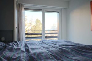 Nendaz apartement Panoramic master bed room